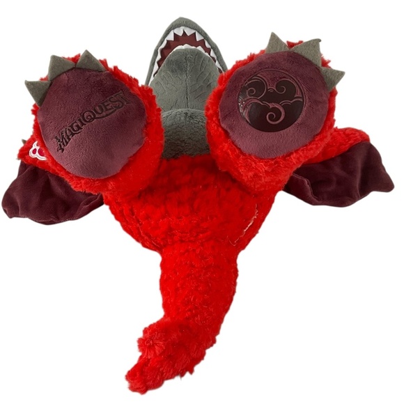 Build-A-Bear Great Wolf Lodge MagiQuest Charlock Red Dragon Plush 17” - Picture 7 of 12